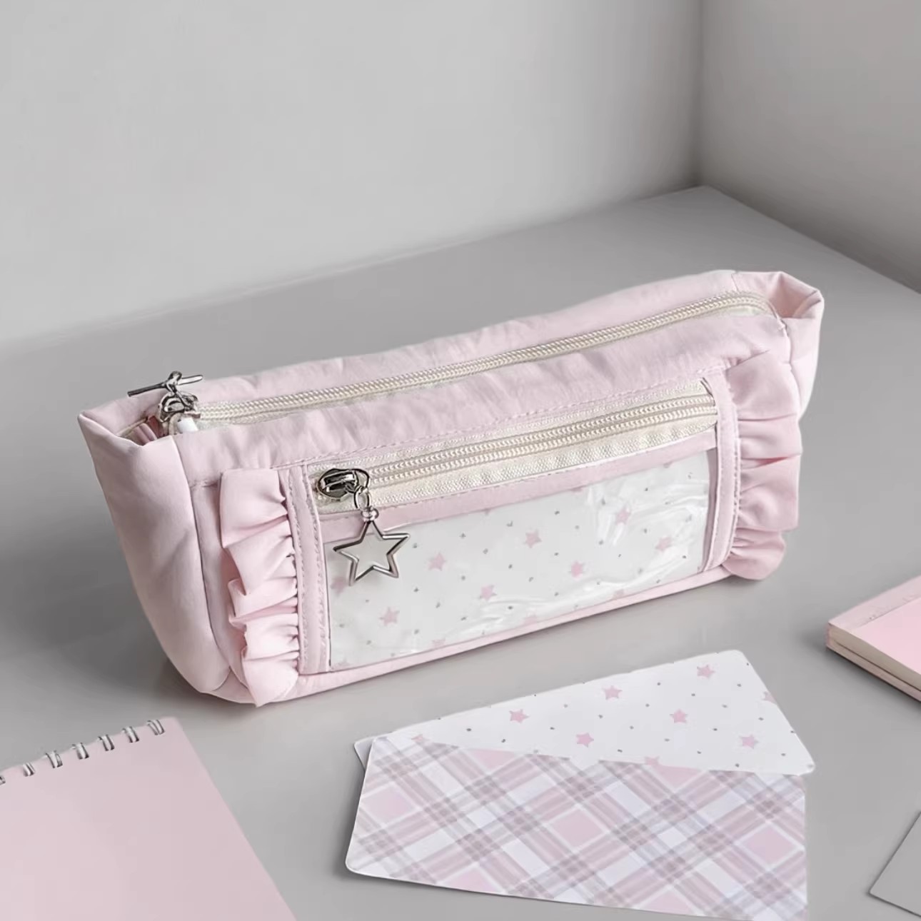 Aesthetic Large Pencil Case Pouch - Estuche para lápices bonito de gran