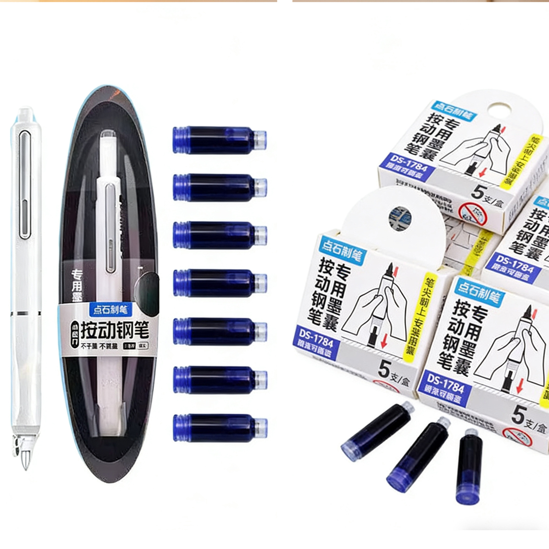 Retractable Eraser Pen Click - Pluma de prensa de cápsula de
