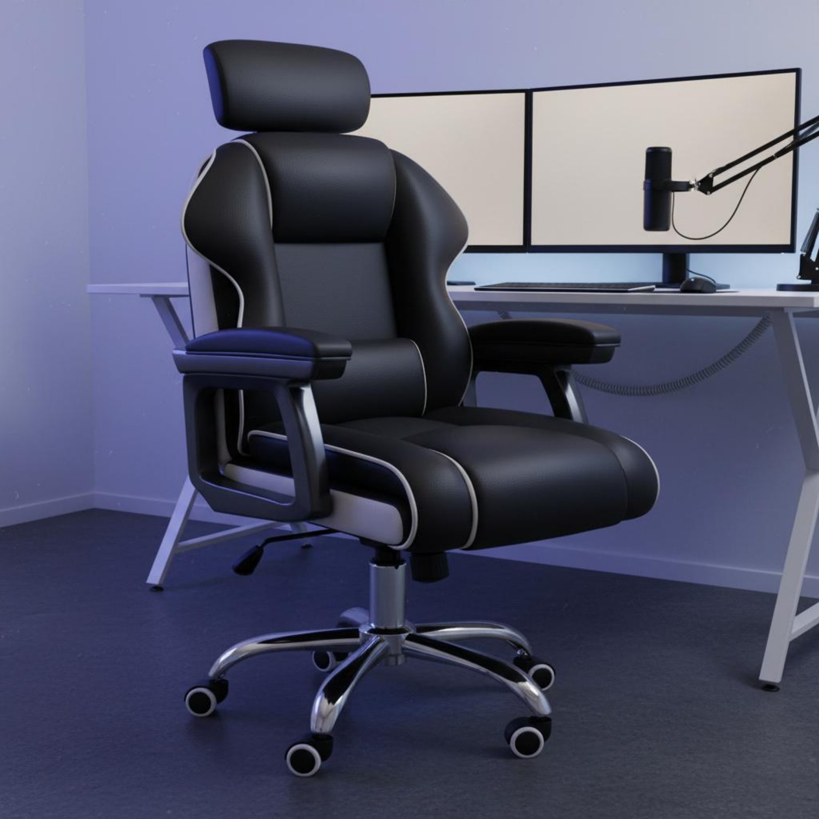 Office Furniture - Silla de Juego Ergonómica, Altura Ajustable,