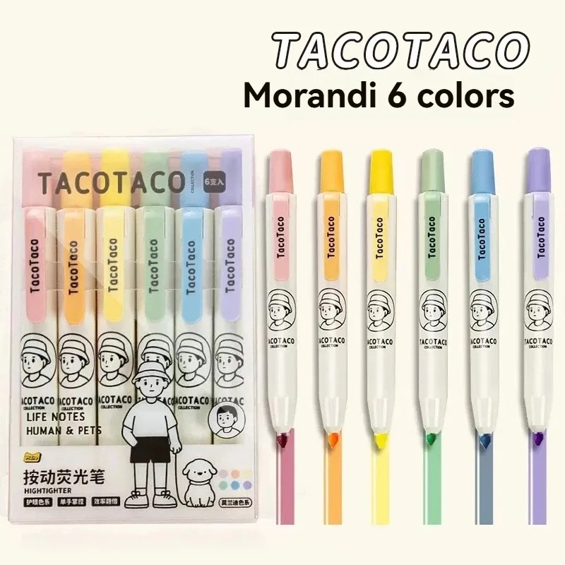 Juego de 6 Marcadores Fluoresc - Pastel Highlighter Set Double Ended reseña y precio
