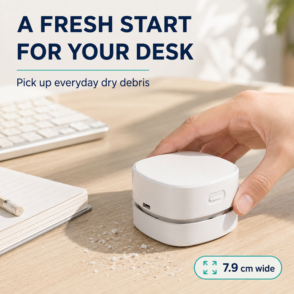 Mini Aspiradora de Escritorio  - Mini Desktop Vacuum Cleaner For Eraser Dust reseña y precio
