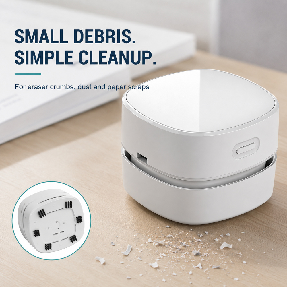 Mini Aspiradora de Escritorio  - Mini Desktop Vacuum Cleaner For Eraser Dust reseña y precio