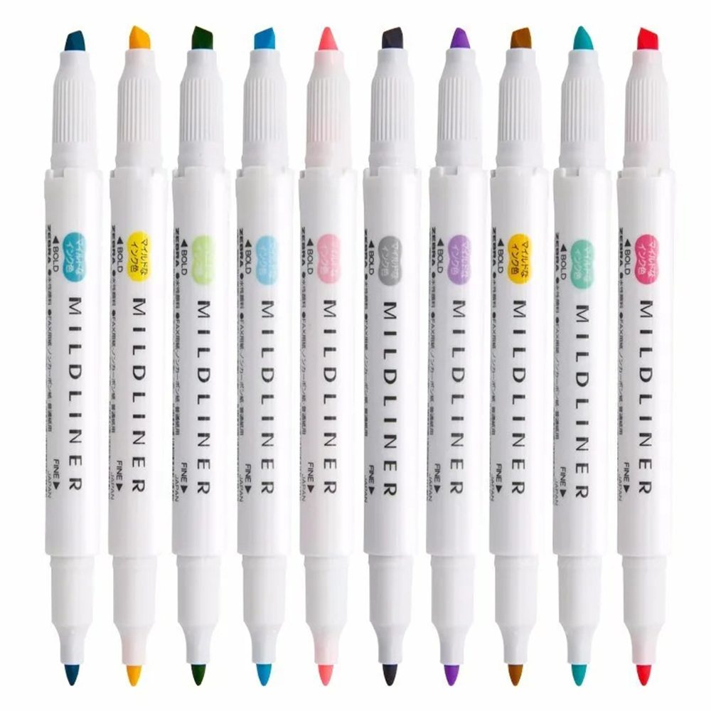 Juego de 35 colores ZEBRA Mild - Pastel Highlighter Set Double Ended reseña y precio