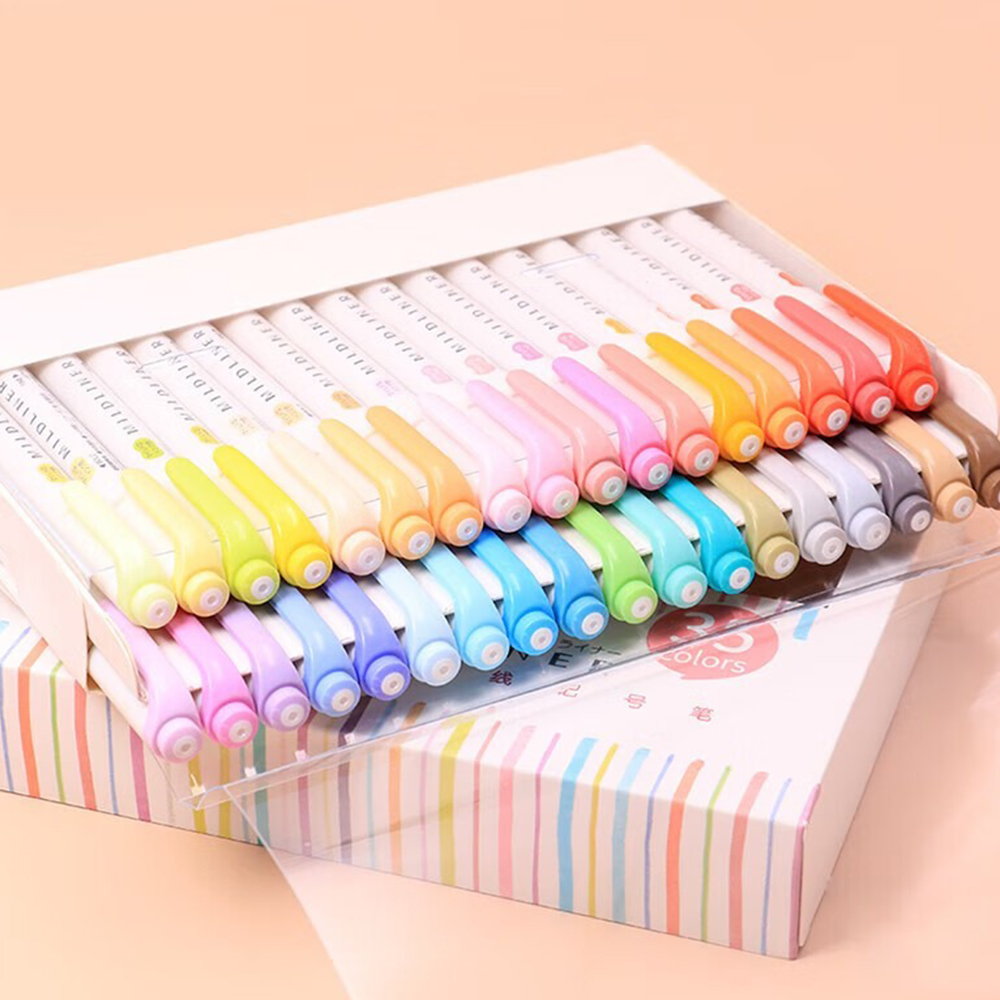 Juego de 35 colores ZEBRA Mild - Pastel Highlighter Set Double Ended reseña y precio