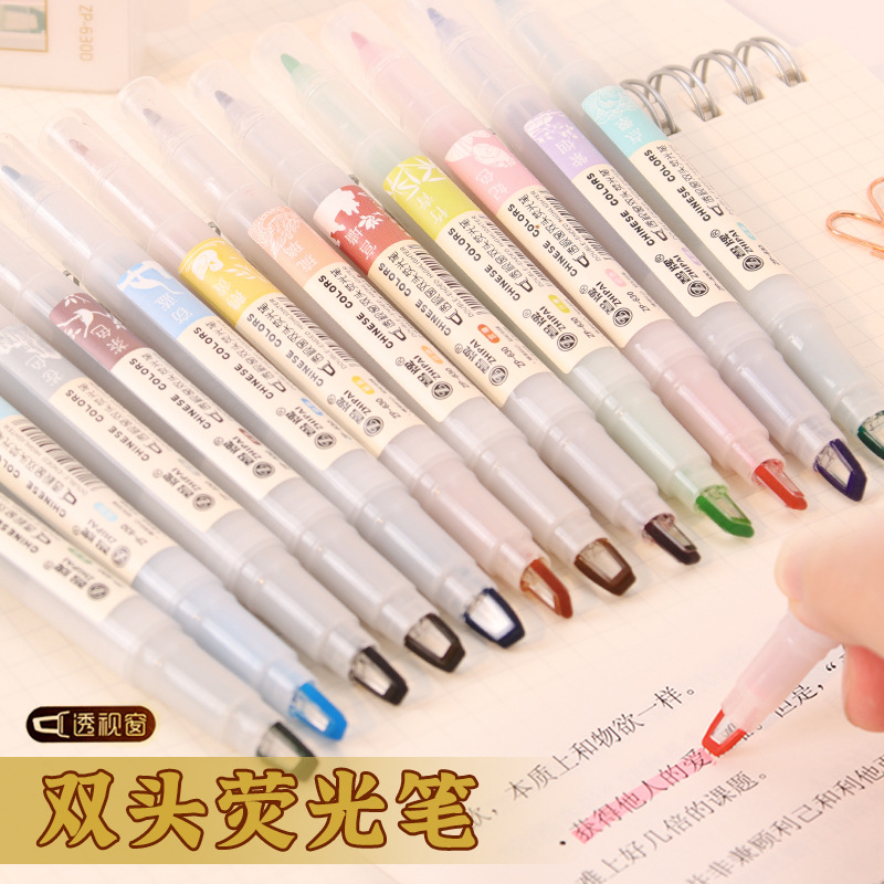 Juego de 5 unidades de rotulad - Pastel Highlighter Set Double Ended reseña y precio