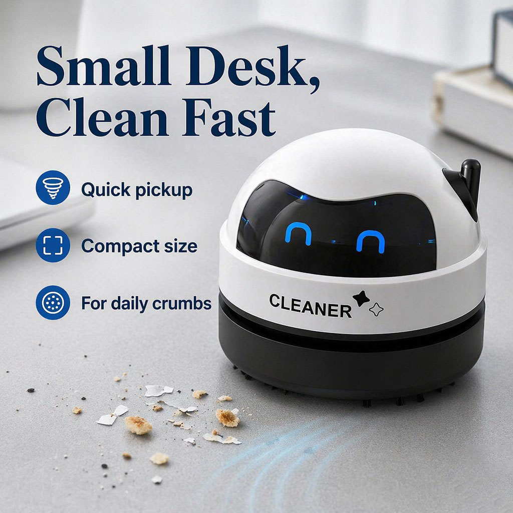 Mini Aspiradora de Escritorio  - Mini Desktop Vacuum Cleaner For Eraser Dust reseña y precio