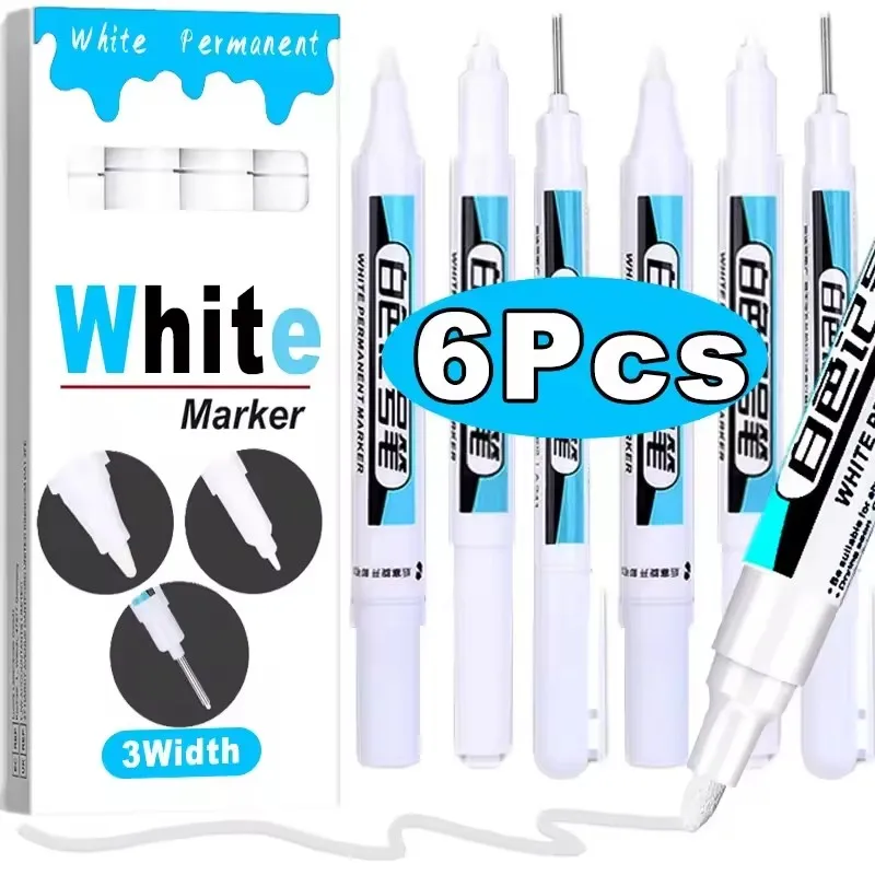 Marcadores permanentes blancos - Stationery reseña y precio