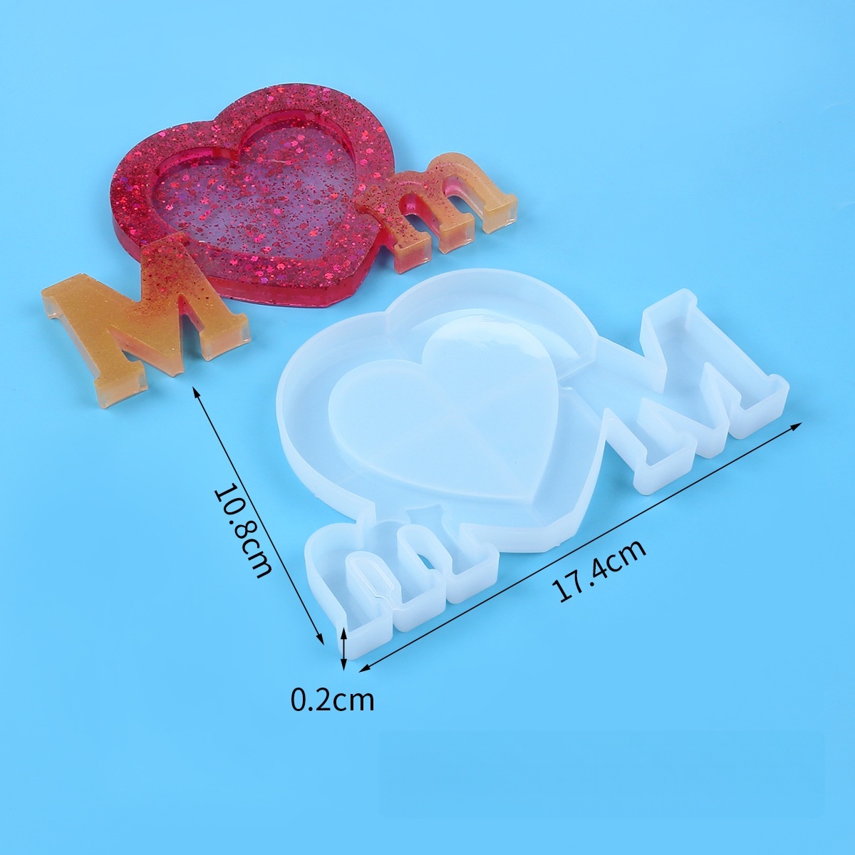 Molde de Silicona con Letra Mm - Writing Tools reseña y precio