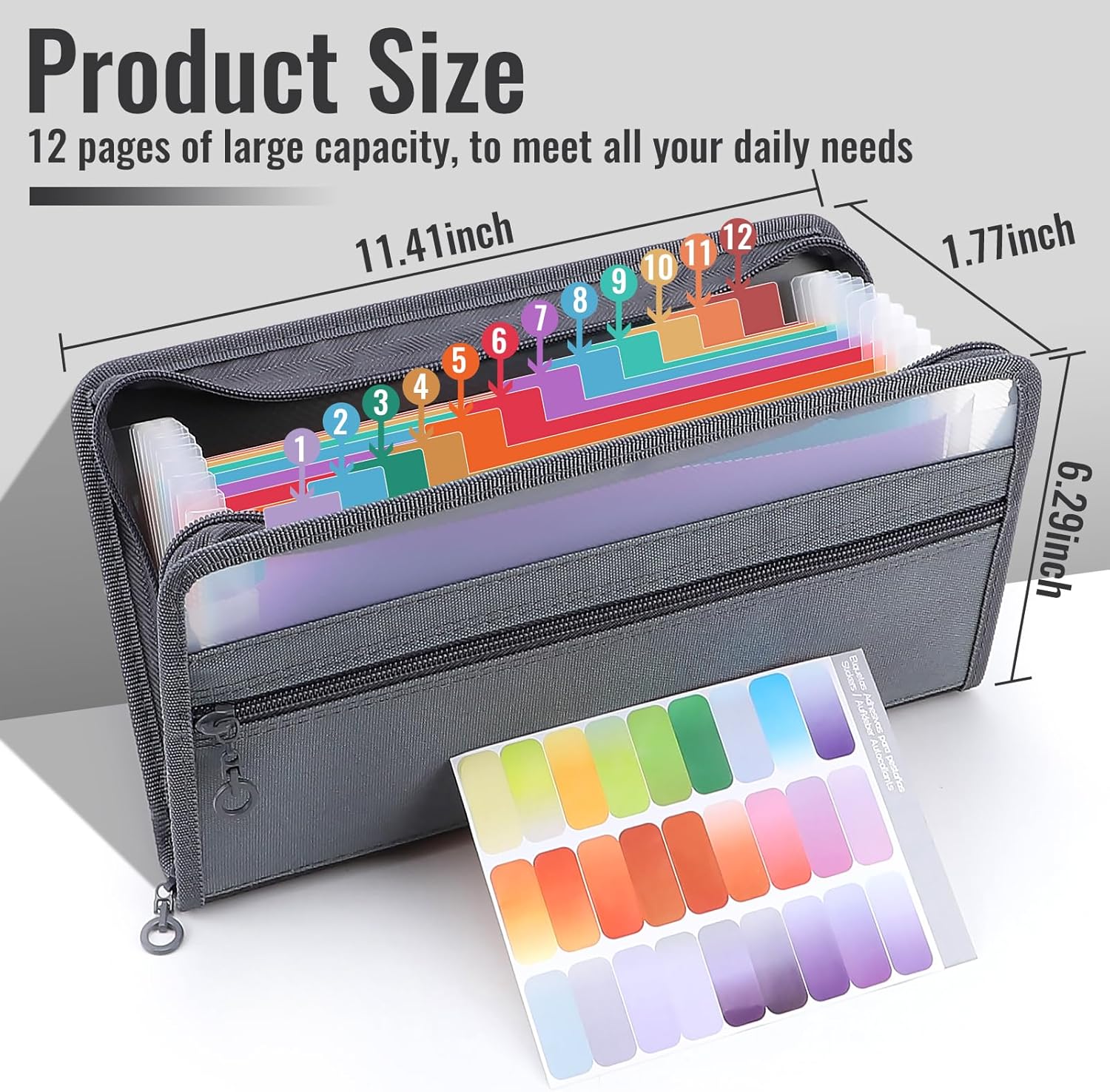 Organizador de Archivos A6 Tip - Expandable Accordion File Folder 13 Pockets reseña y precio