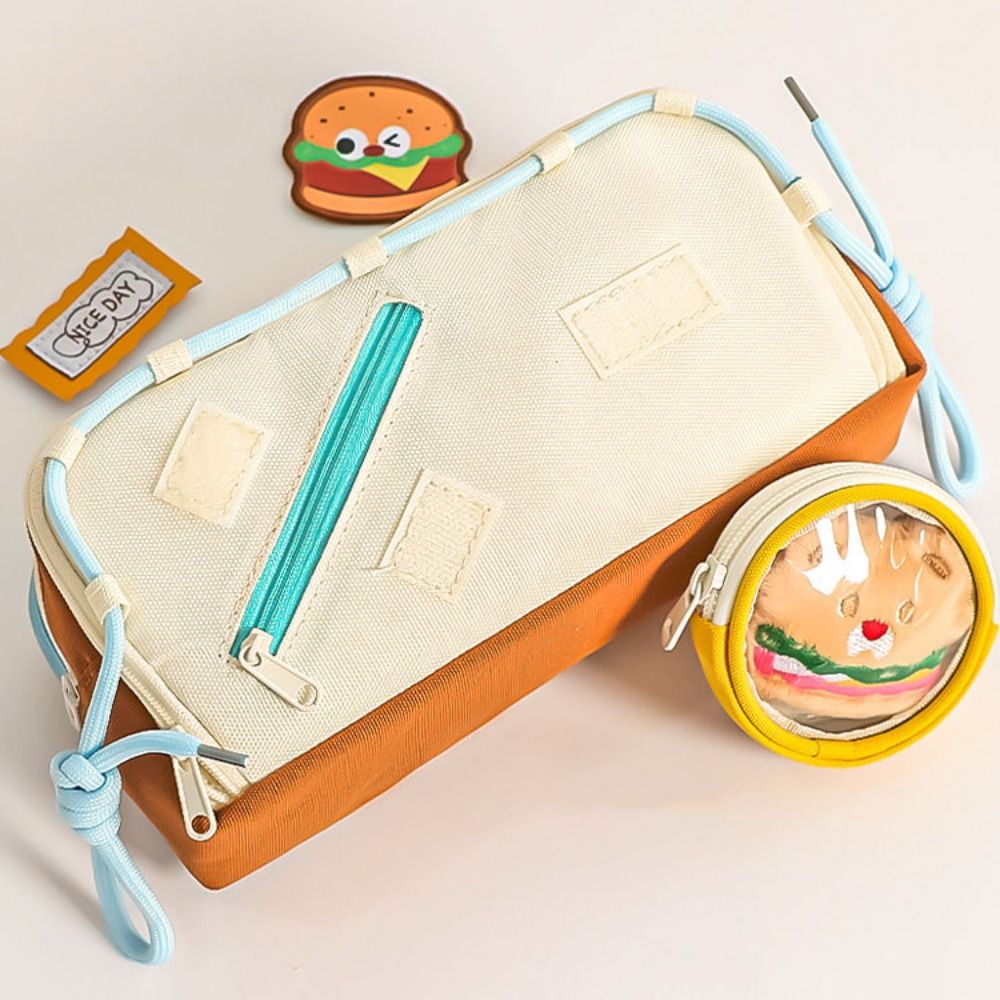 Estuche para lápices de hambur - Aesthetic Large Pencil Case Pouch reseña y precio