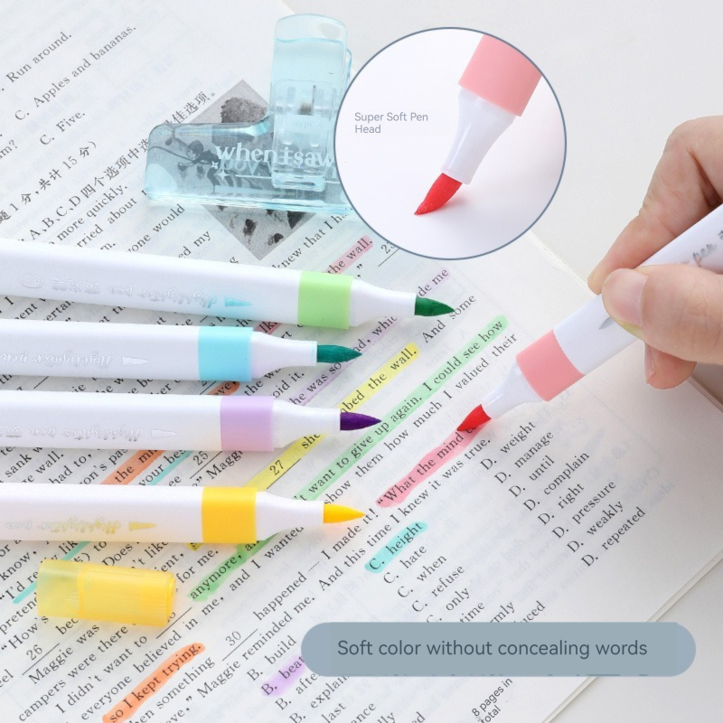 Juego de rotuladores resaltado - Pastel Highlighter Set Double Ended reseña y precio