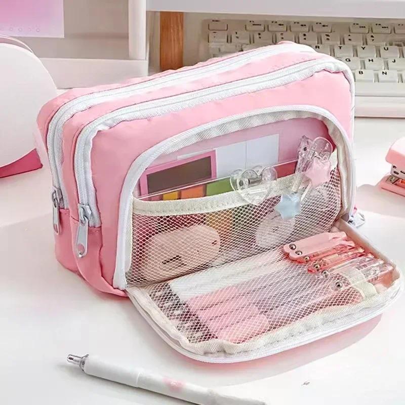 Estuche Portátil de Gran Capac - Aesthetic Large Pencil Case Pouch reseña y precio