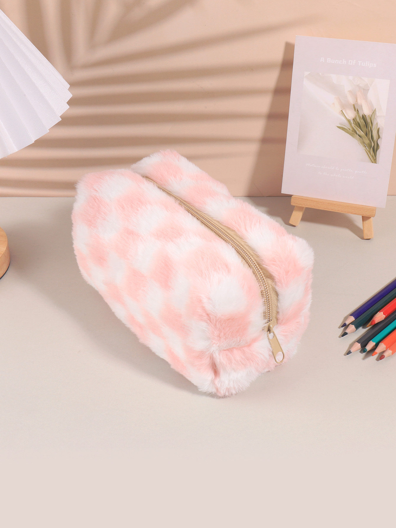 Estuche de Lápices a Cuadros C - Aesthetic Large Pencil Case Pouch reseña y precio
