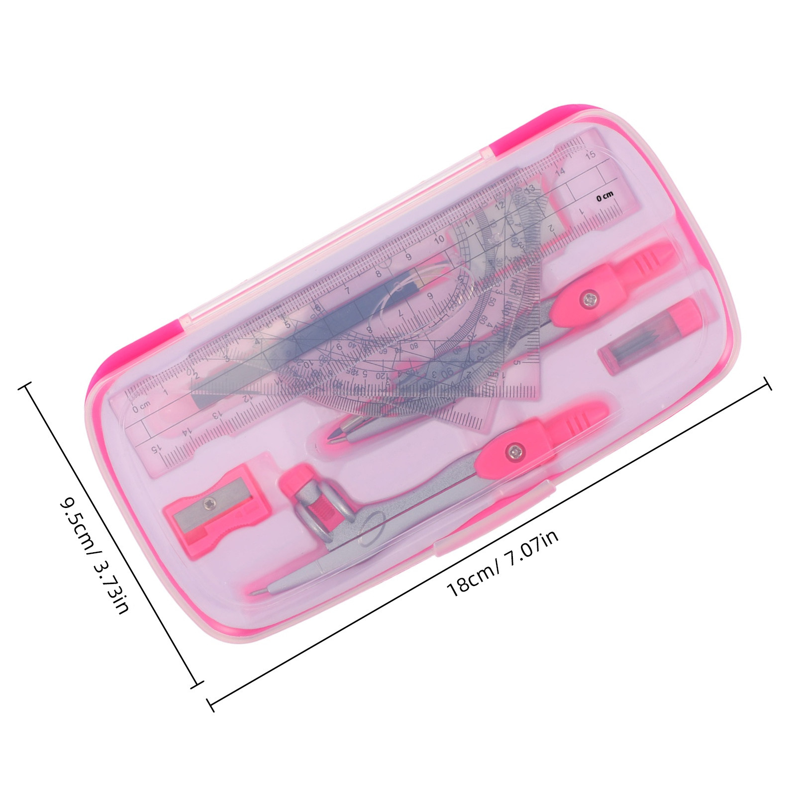 Juego de 1 compás portátil lig - Math Geometry Set With Compass reseña y precio
