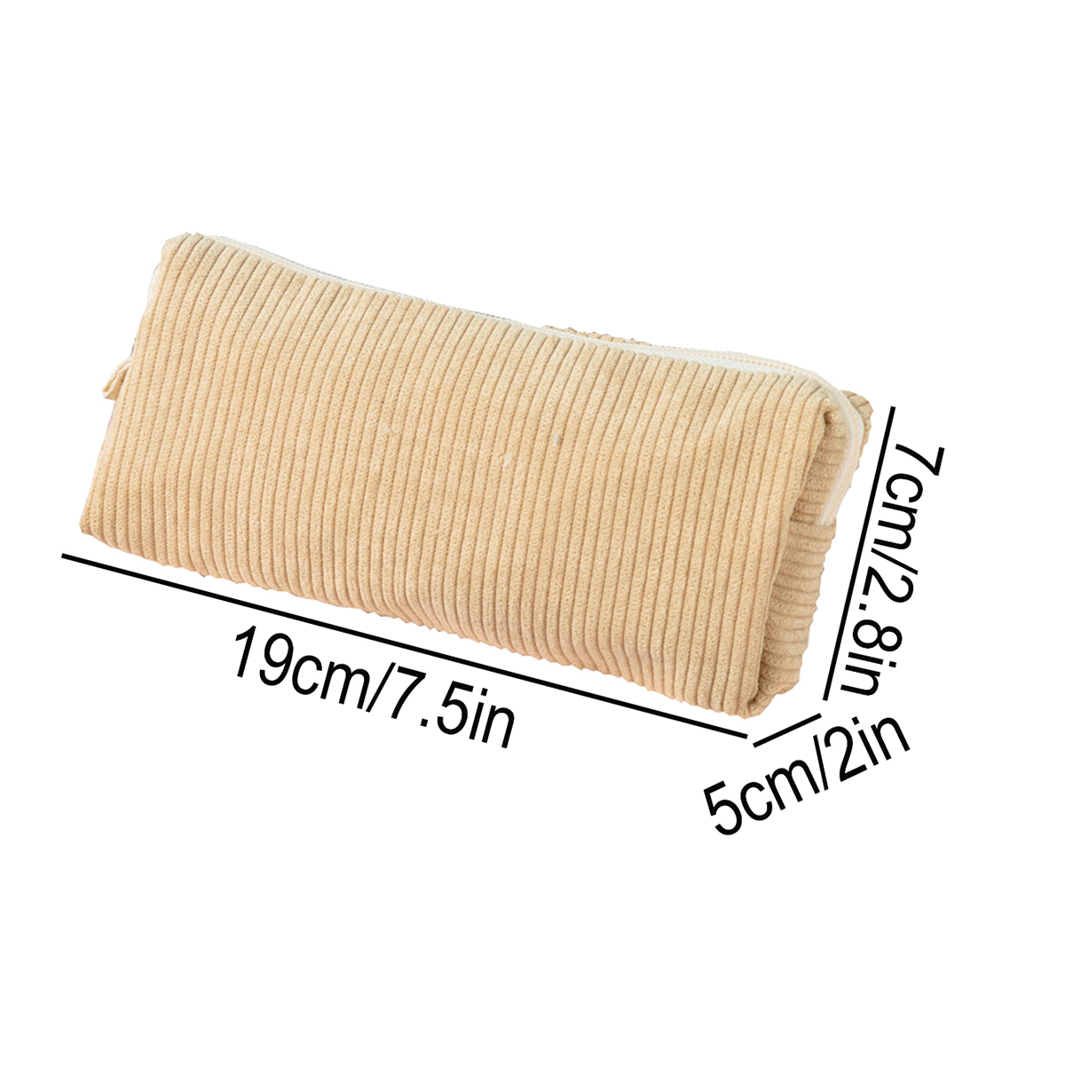 Estuche Simple de Pana para Lá - Aesthetic Large Pencil Case Pouch reseña y precio