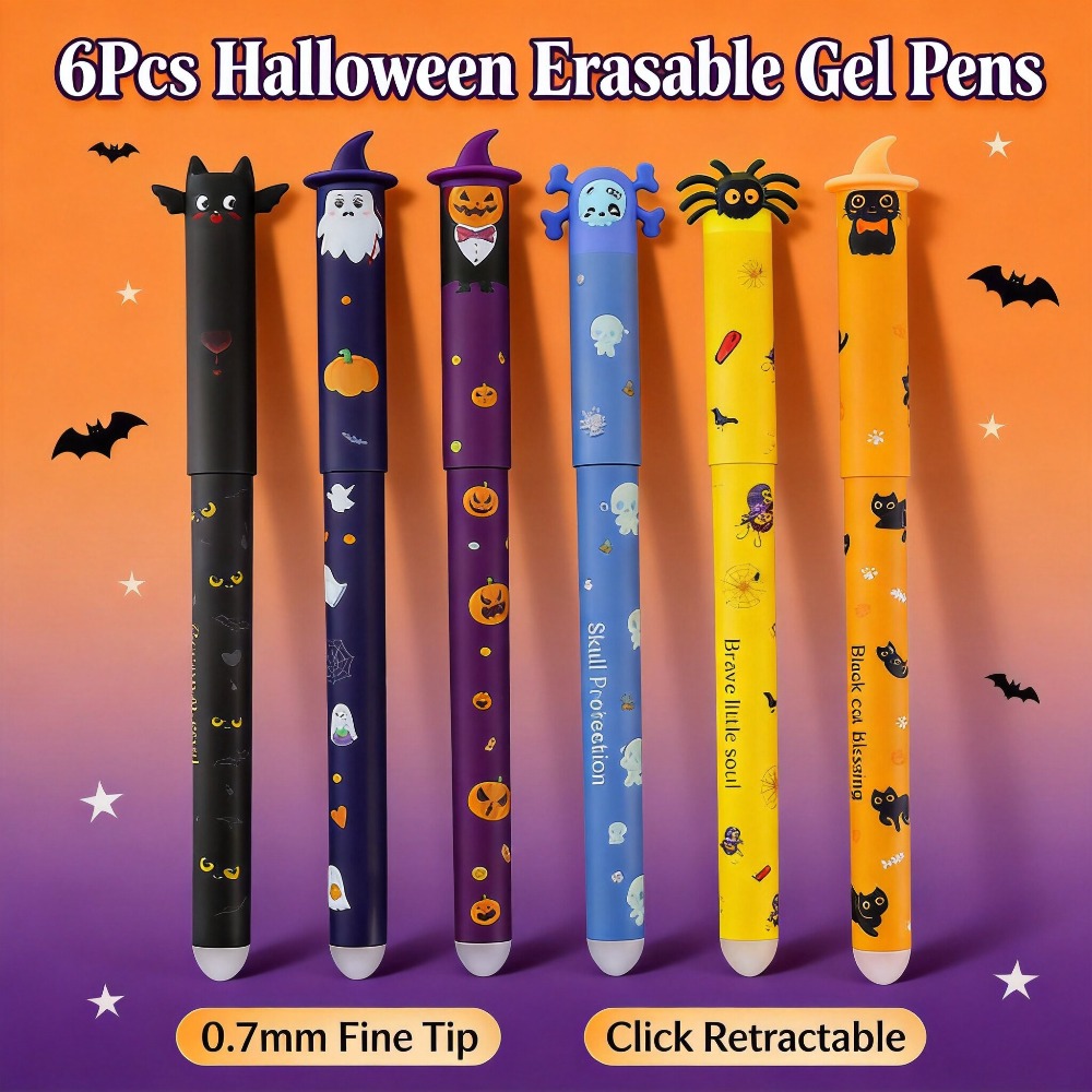 1-6 bolígrafos de gel borrable - Retractable Eraser Pen Click reseña y precio