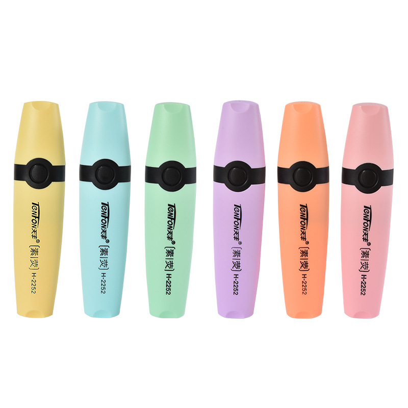 6 unids/set resaltador colores - Pastel Highlighter Set Double Ended reseña y precio