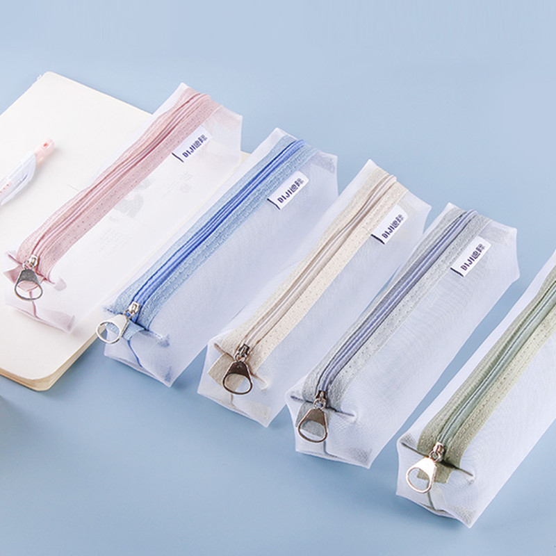 Bolsa transparente de malla de - Clear Mesh Pencil Pouch For Exam reseña y precio
