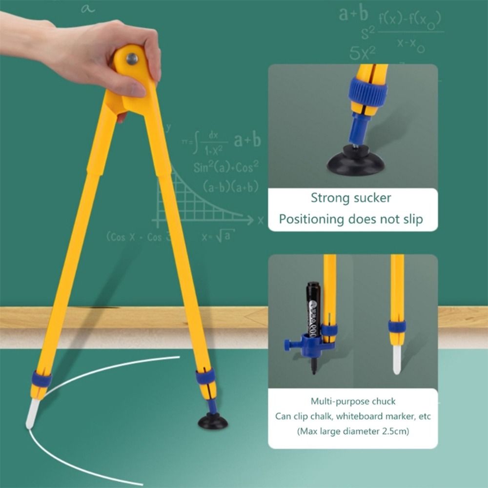 Regla Triangular Grande y Resi - Math Geometry Set With Compass reseña y precio
