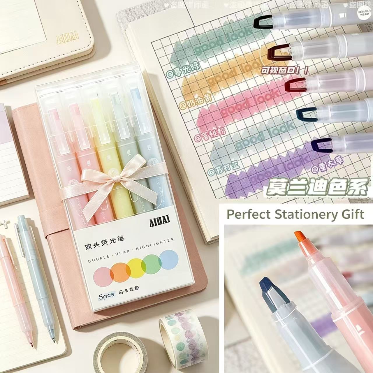 Juego de 5-25 colores de marca - Pastel Highlighter Set Double Ended reseña y precio