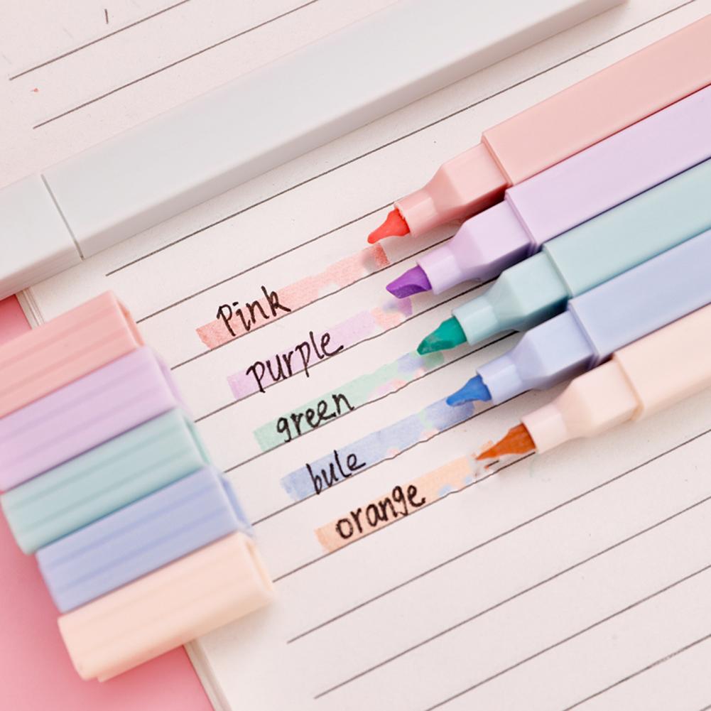 Marcadores de Colores Pastel,  - Pastel Highlighter Set Double Ended reseña y precio